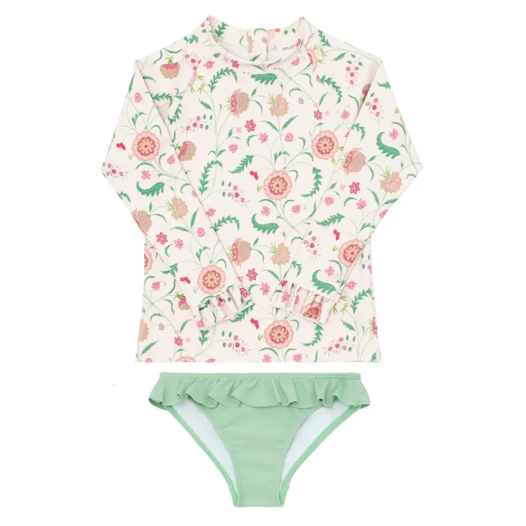 X Sister Parish Girls Rashguard Set<minnow Best